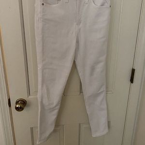 Madewell Skinny White Jeans